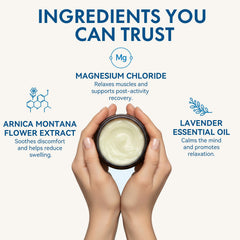 Roseblem magnesium cream texture closeup highlights rich, non-greasy moisturization.
