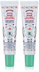 Rosebud Perfume Co. Minted Rose Lip Balm pack of 2 tubes provides light gloss and hydration.