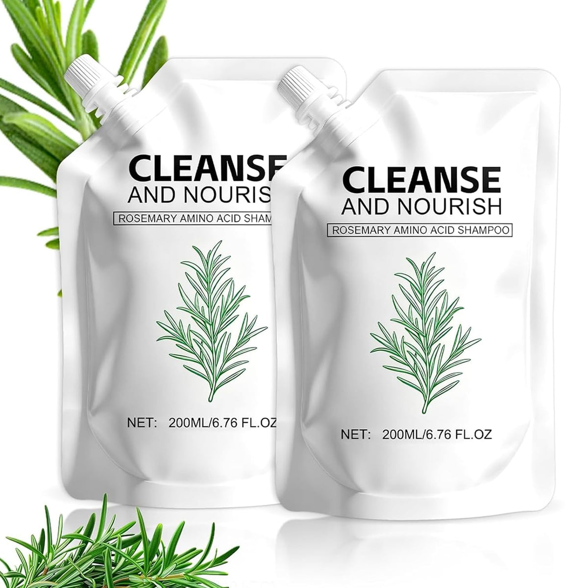 Rosemary Amino Acid Shampoo bottle setup for easy daily use and balanced hair care
