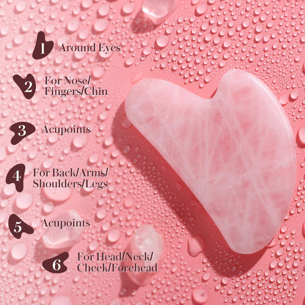 Rosenice gua sha tool home treatment for daily wellness ritual.