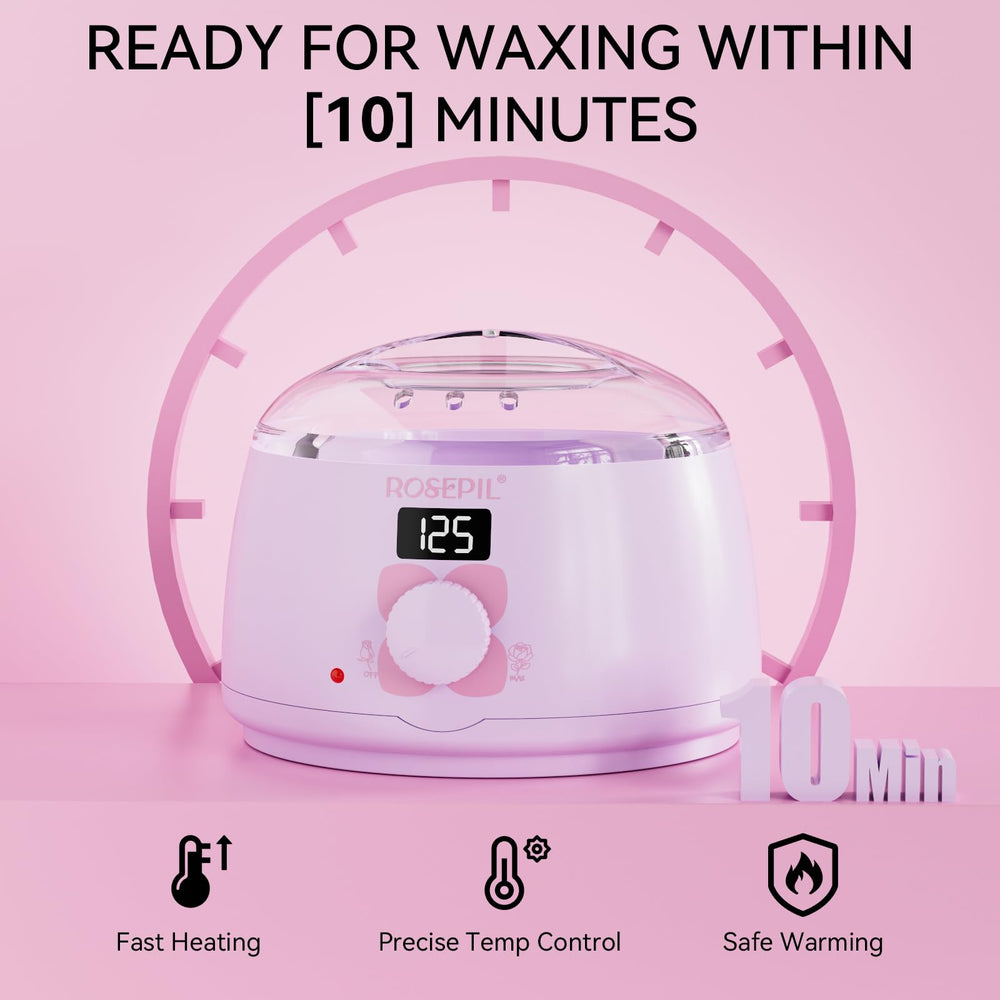 ROSEPIL Digital Wax Warmer control panel enables precise temperature control.