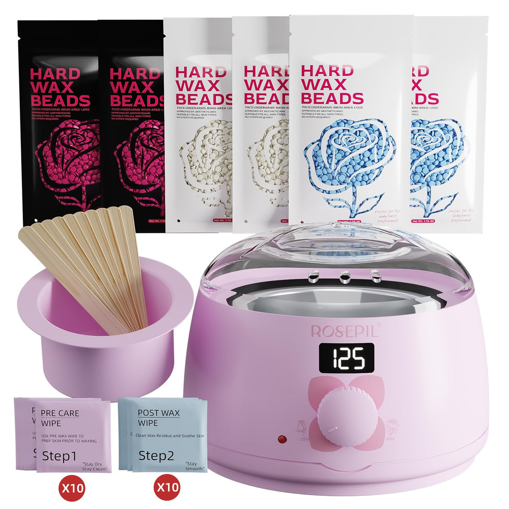 ROSEPIL Digital Wax Warmer front view for beginner at-home spa sessions.