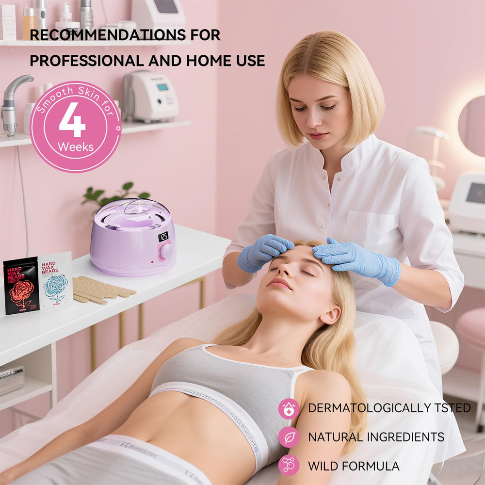 ROSEPIL pre-wax wipes pack prep skin and improve wax adherence.