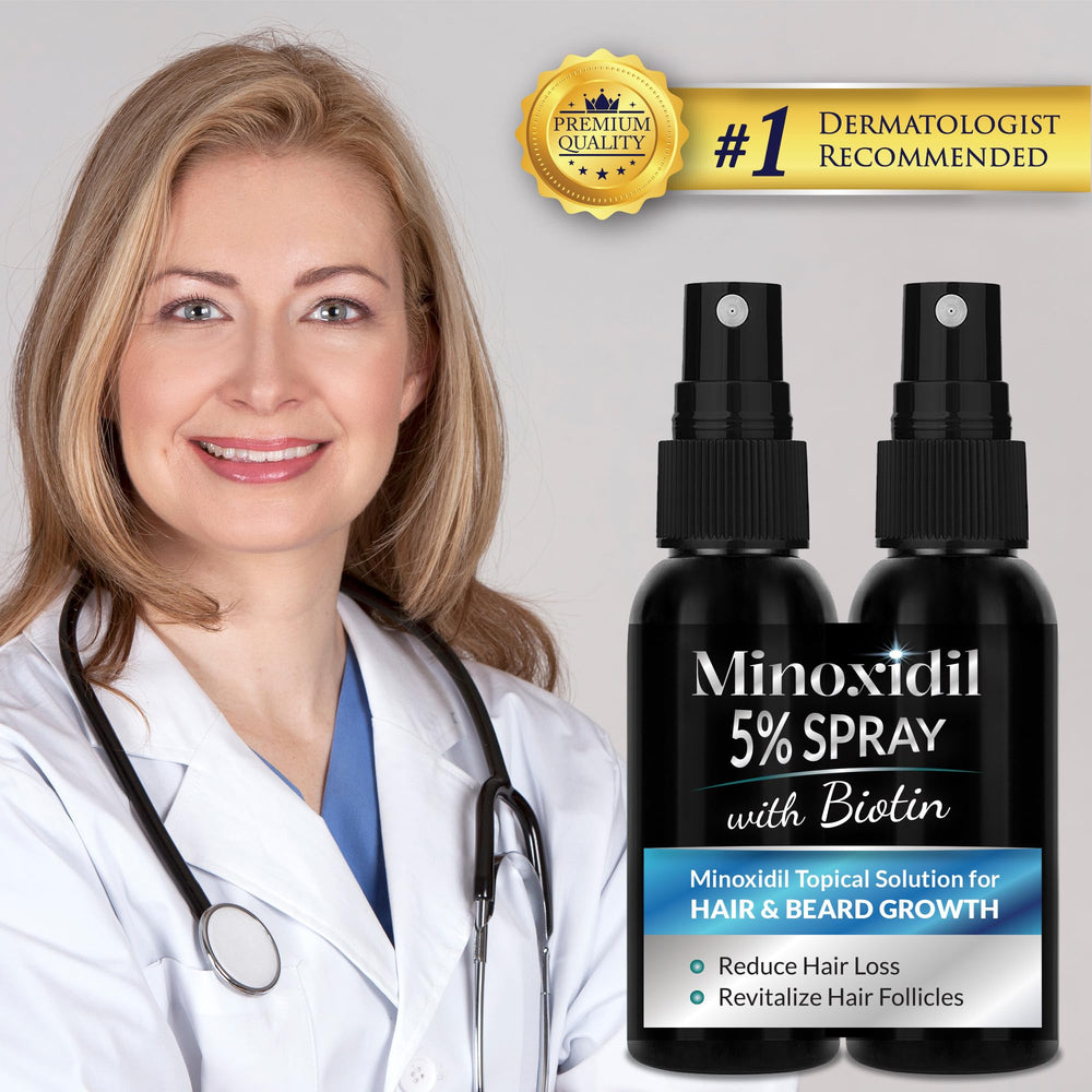 Rosever minoxidil beard growth application showing facial hair use.