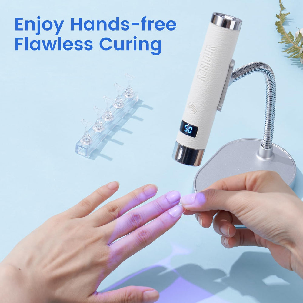 Rosiour Mini UV Lamp gel-polish-cure delivers even light for smooth finishes.
