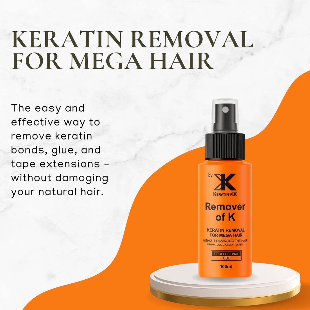 Rosy Fharia Keratin FiX Remover bonds-target-area spray enables efficient, controlled removal