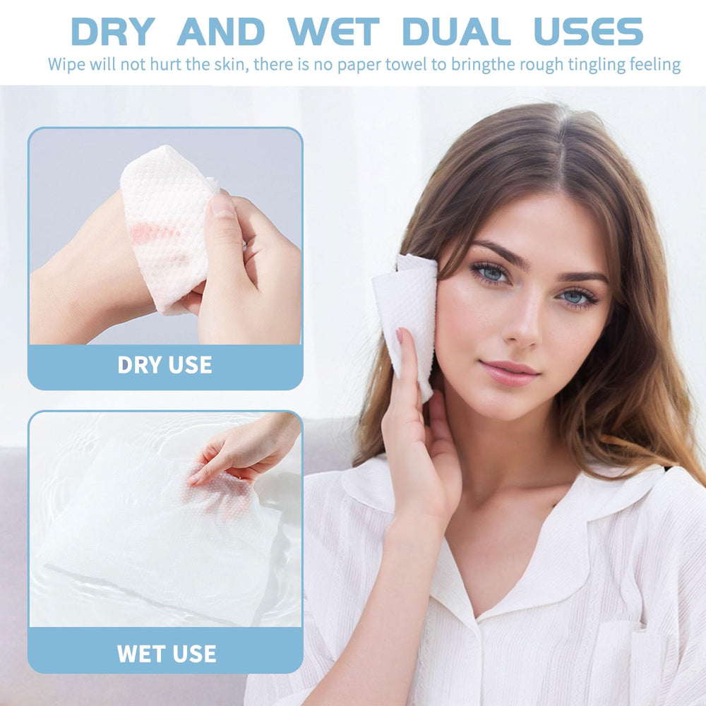 Rouceyxin 2-pack with soft cotton fibers ideal for makeup removal