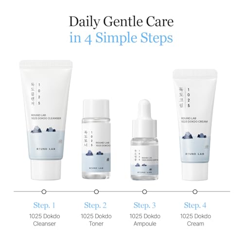 ROUND LAB 1025 Dokdo Ampule—10ml vial for lightweight moisture boost