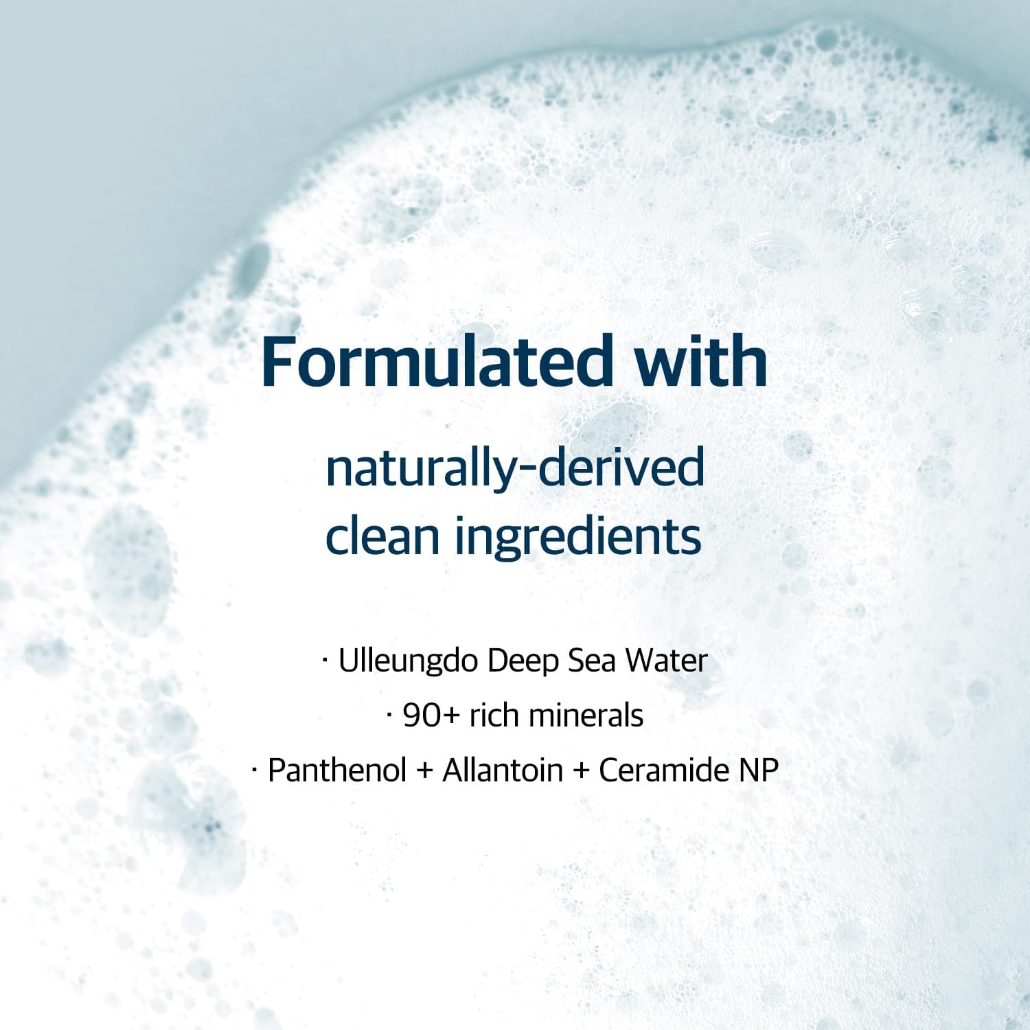 ROUND LAB 1025 Dokdo Cleanser packaging showcases panthenol and ceramide NP for calm skin.