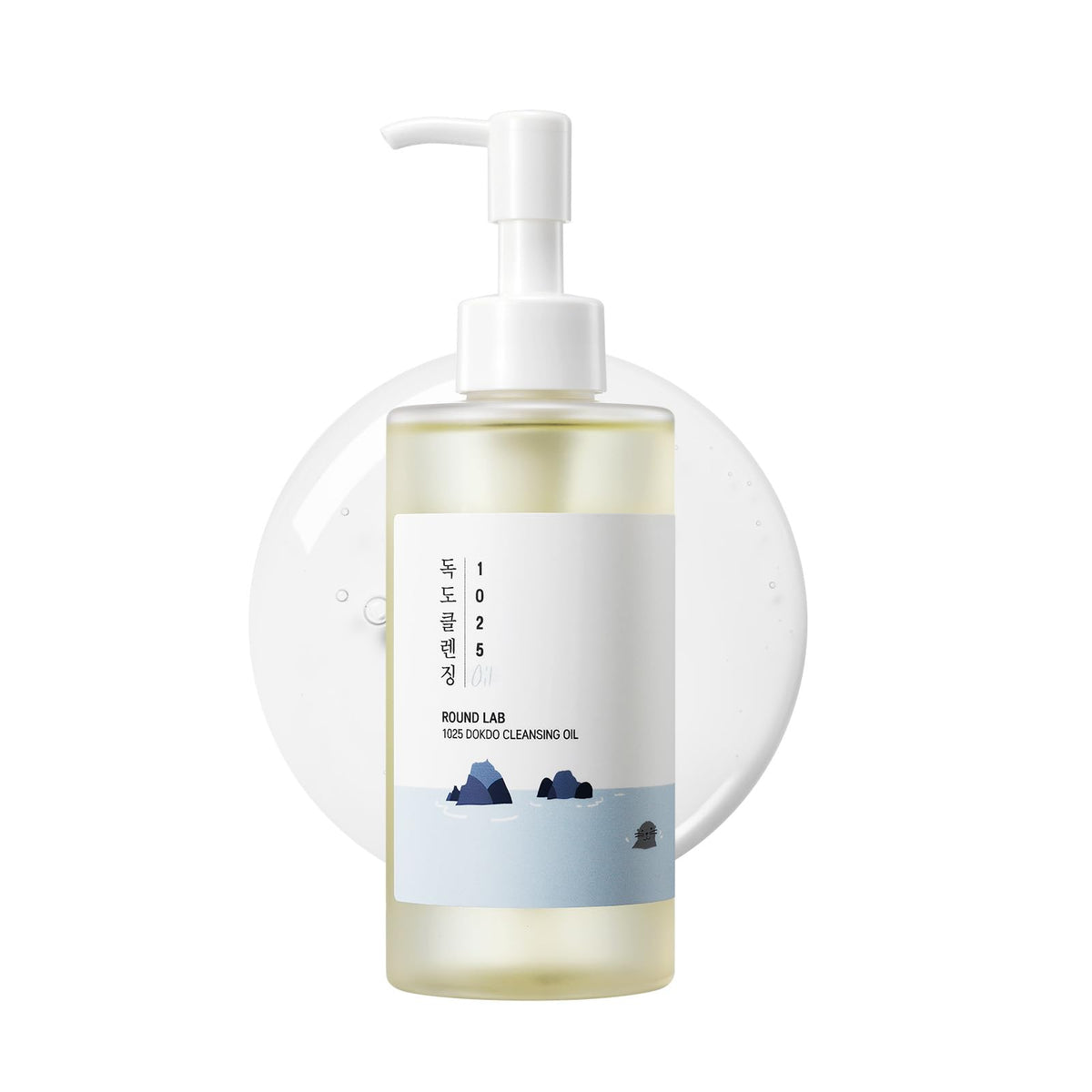 ROUND LAB 1025 Dokdo Cleansing Oil bottle front for gentle makeup removal