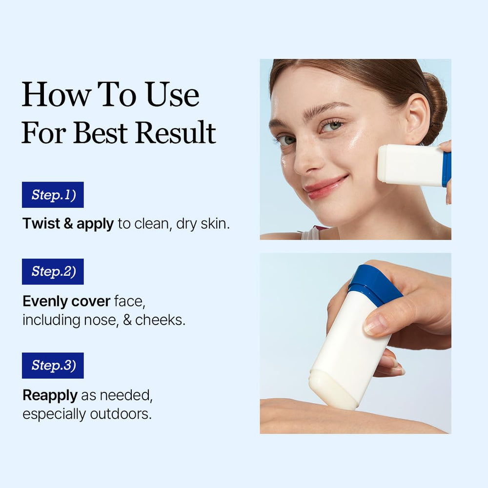 ROUND LAB Birch Juice Sun Stick works over makeup for quick touch-ups
