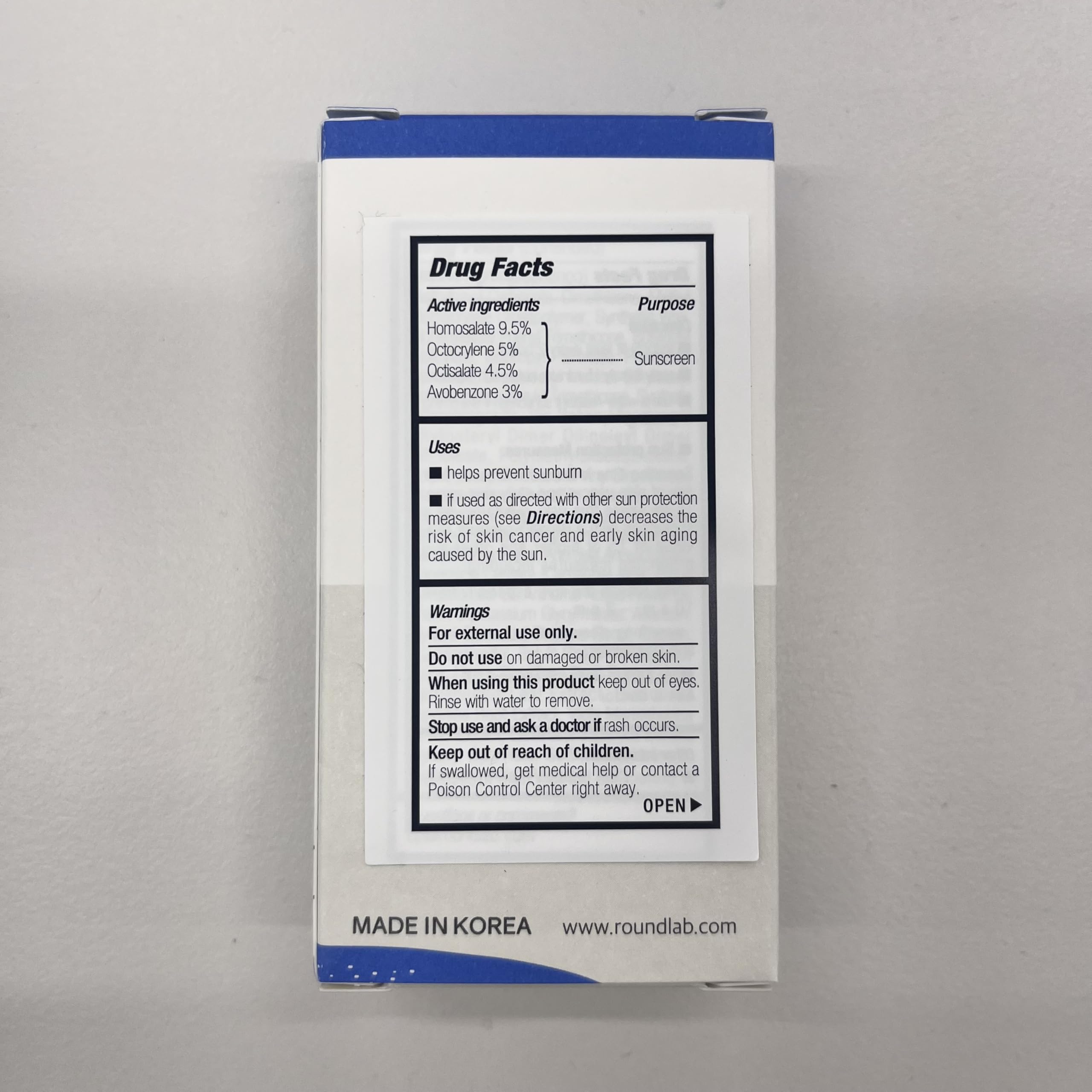 ROUND LAB Birch Juice Sun Stick travel-friendly size fits in a pocket