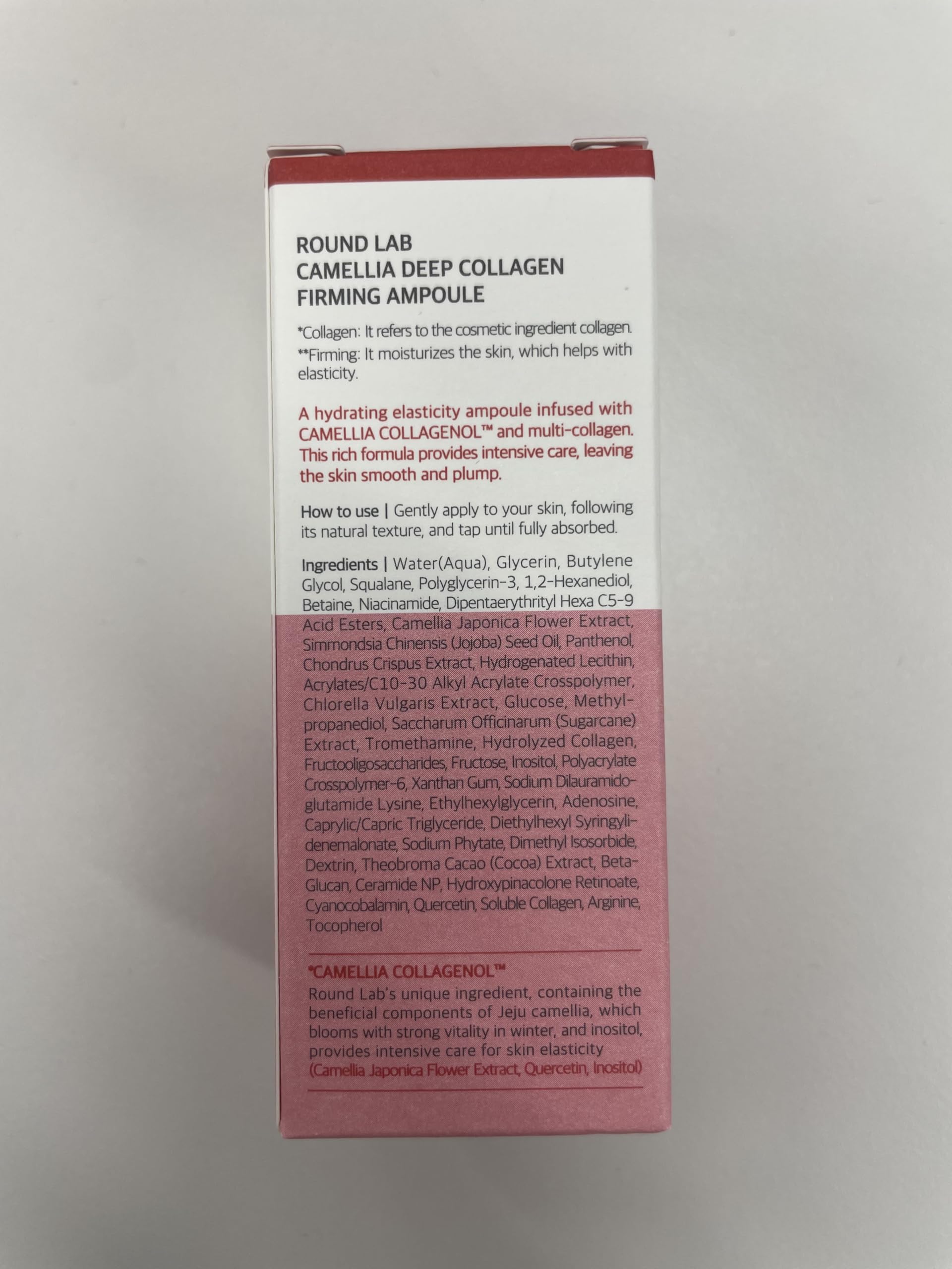 ROUND LAB Camellia Deep Collagen shown in daily routine setup.