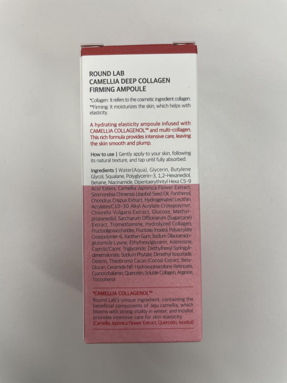 ROUND LAB Camellia Deep Collagen shown in daily routine setup.