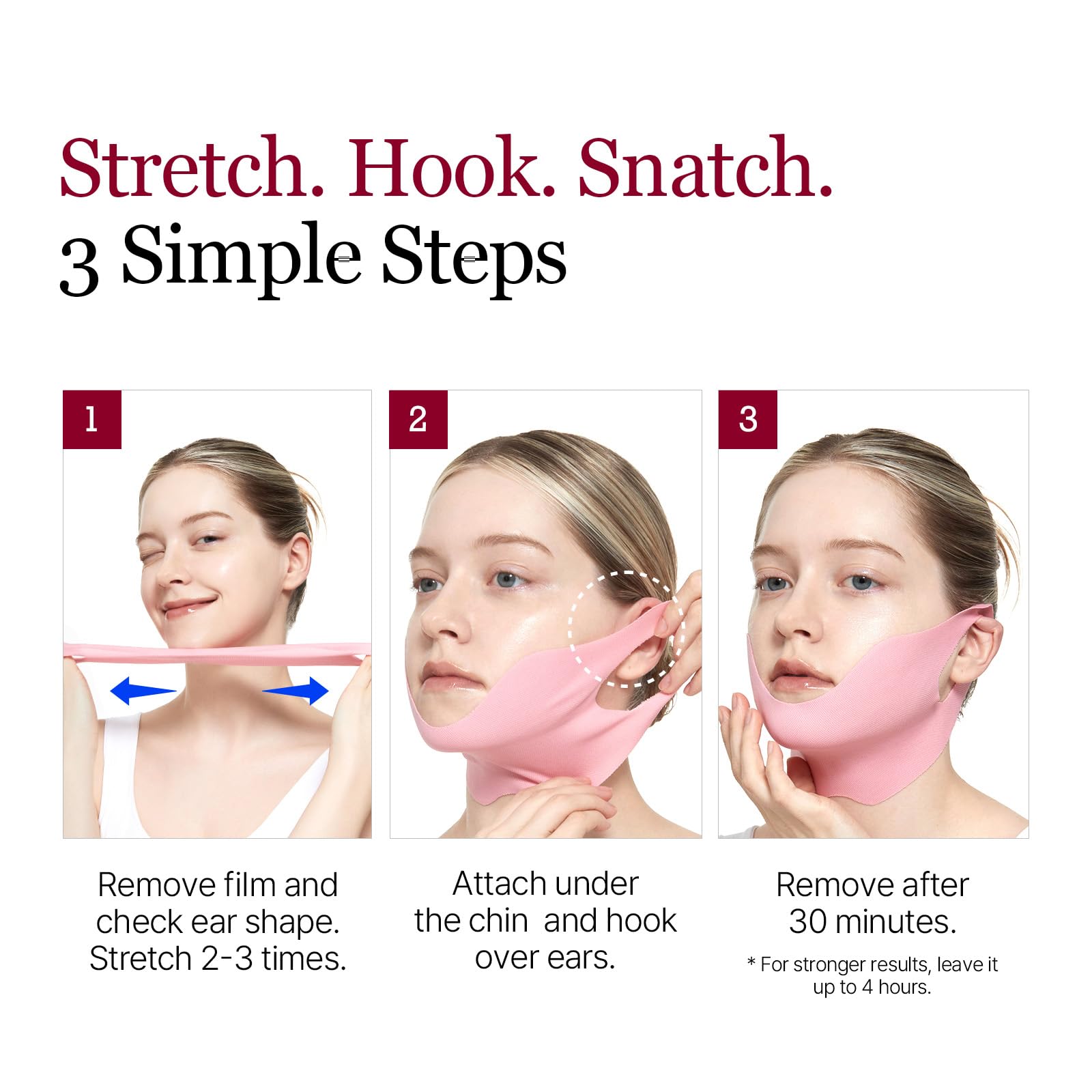 ROUND LAB camellia deep collagen V lifting mask gel texture highlights refreshing cooling sensation.