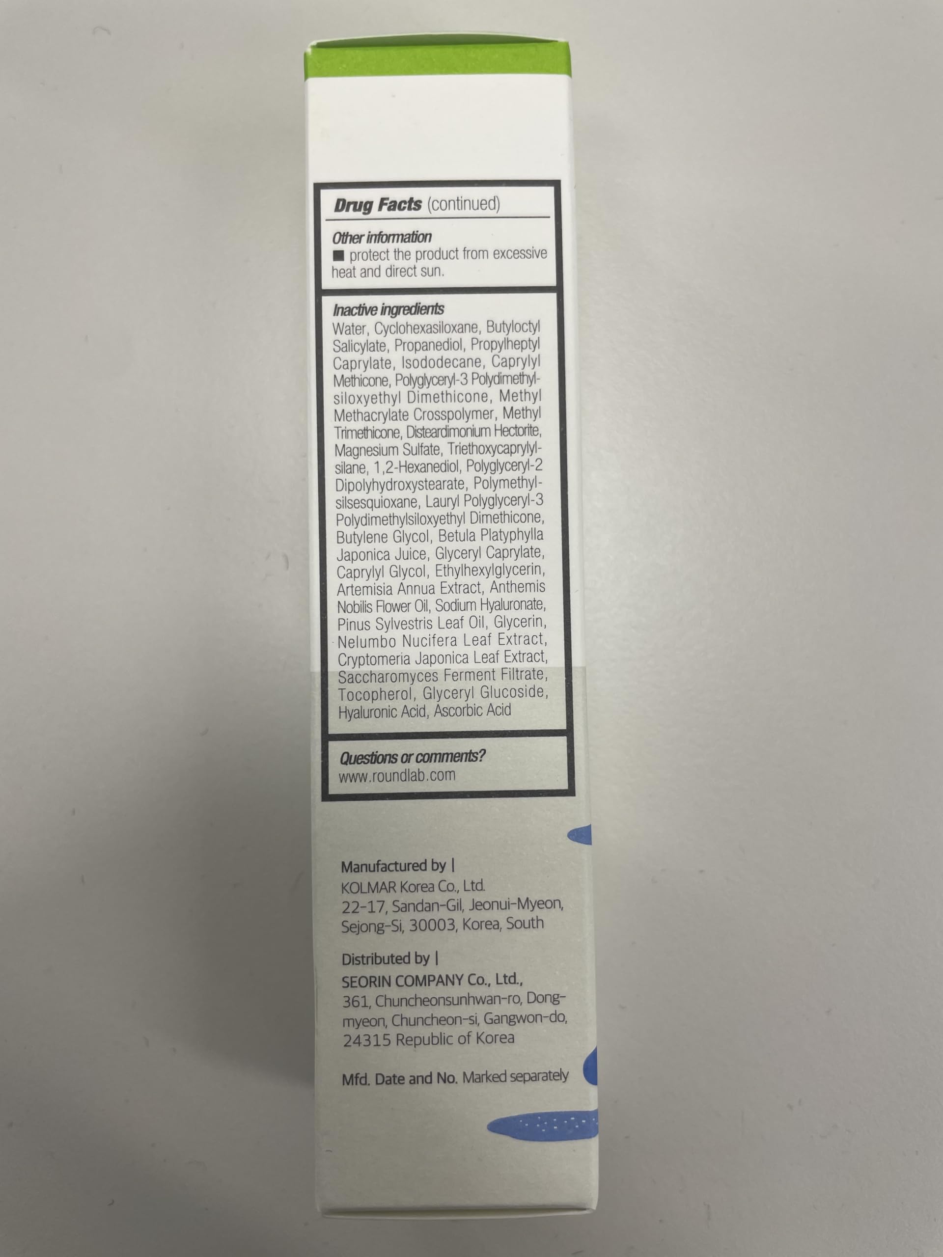 Round Lab dermatologist-tested label signaling safety for sensitive skin