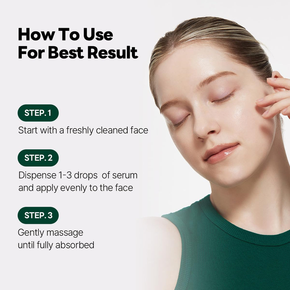 ROUND LAB Pine Calming Cica Ampoule compact packaging ideal for travel or on-the-go skincare.
