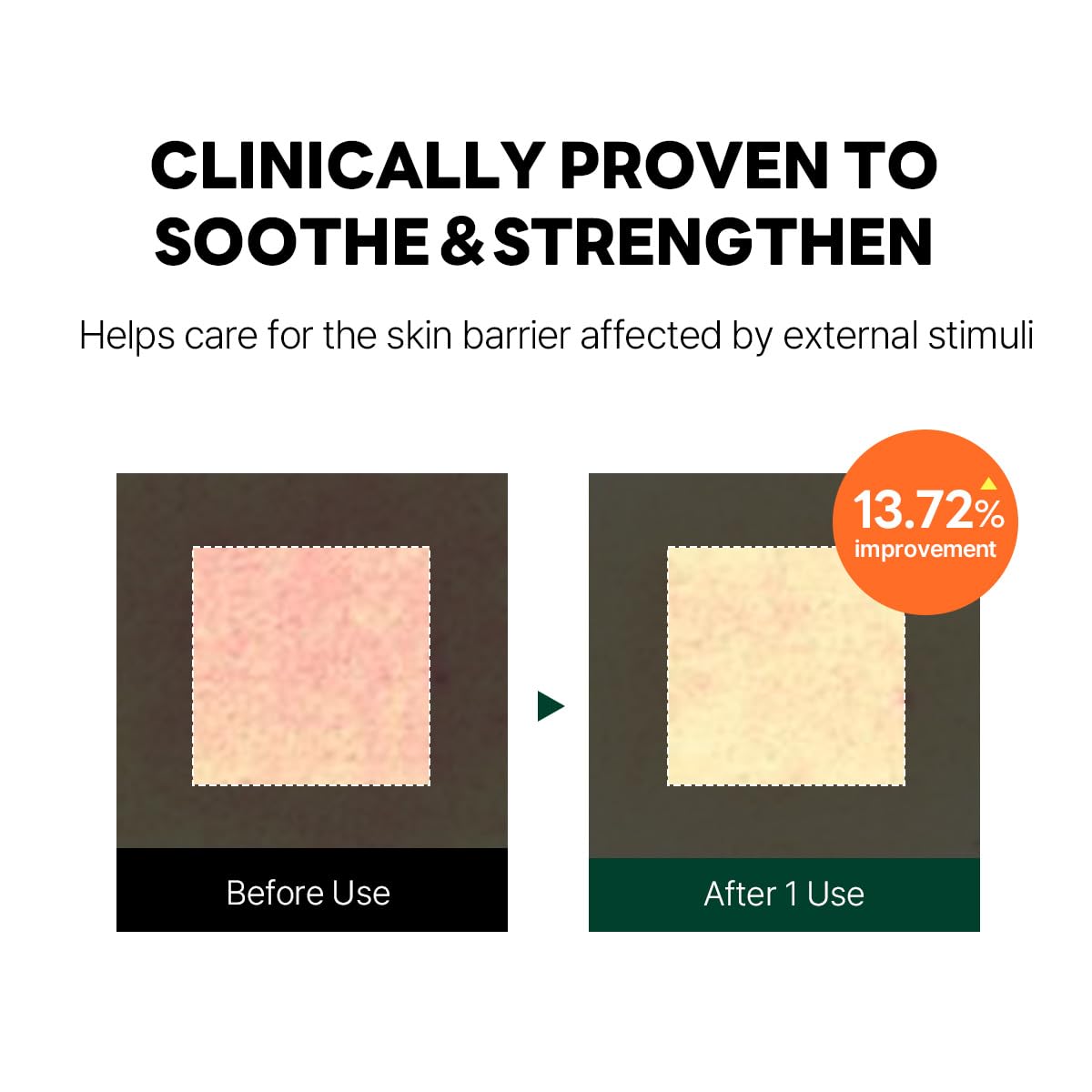 ROUND LAB Pine Cica Calming Cream Plus oil control graphic showing balanced shine