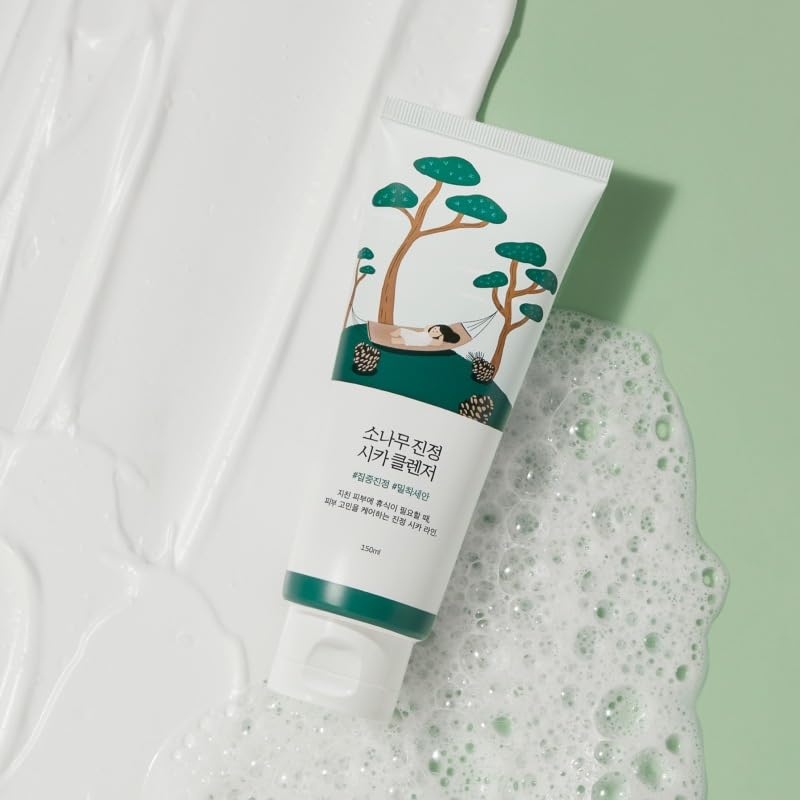 ROUND LAB Pine Calming Cica Cleanser pore cleansing for clearer skin