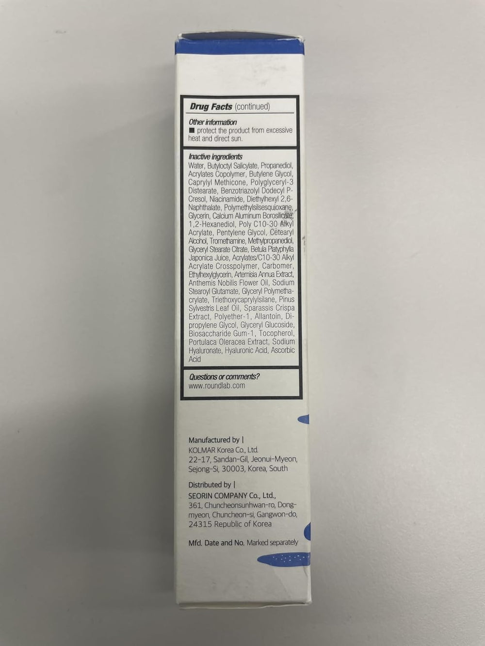 ROUND LAB Birch Juice sunscreen with protective formula for easy eye-area use.