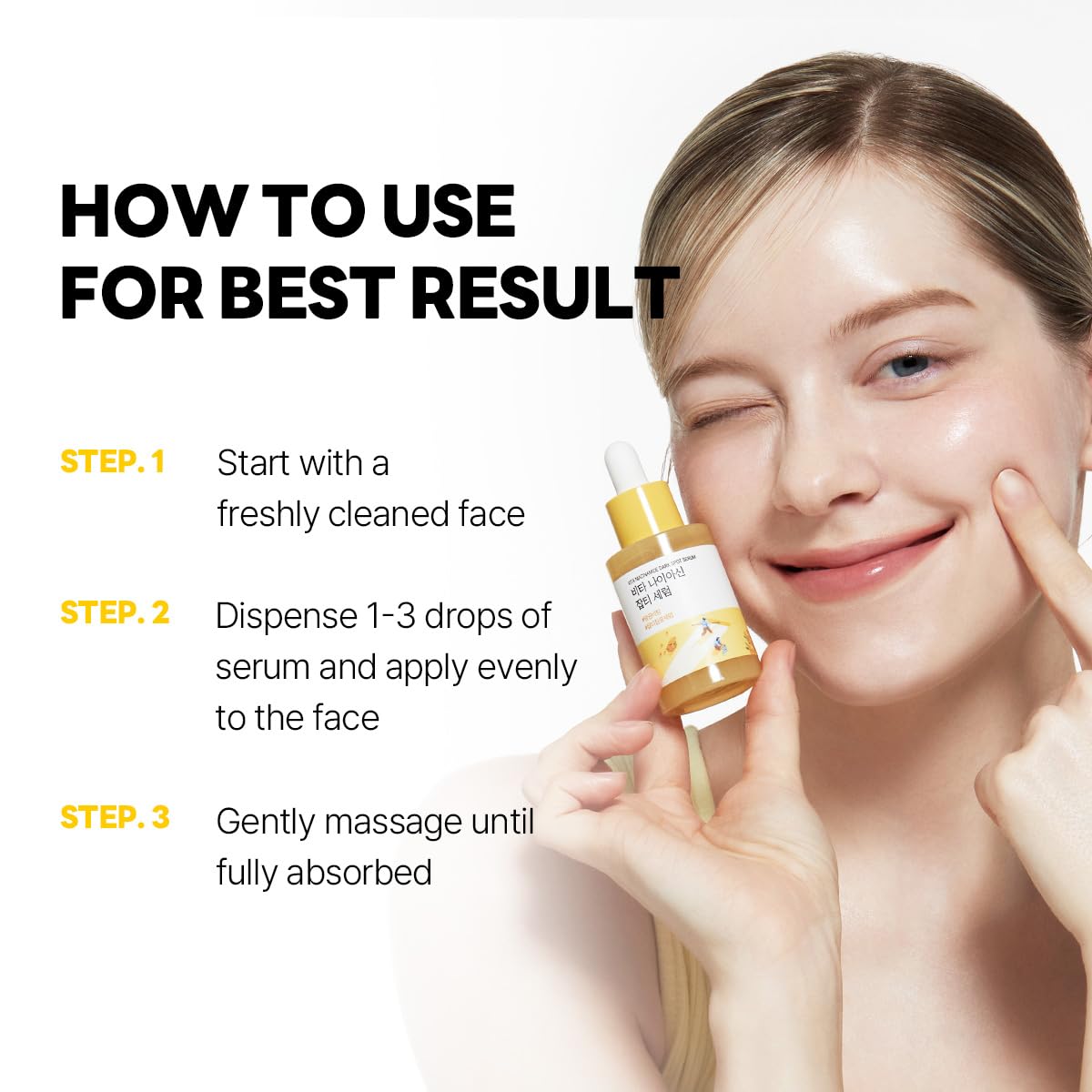 ROUND LAB Vita Niacinamide Serum extracto de vitaminas para cuidado antioxidante.