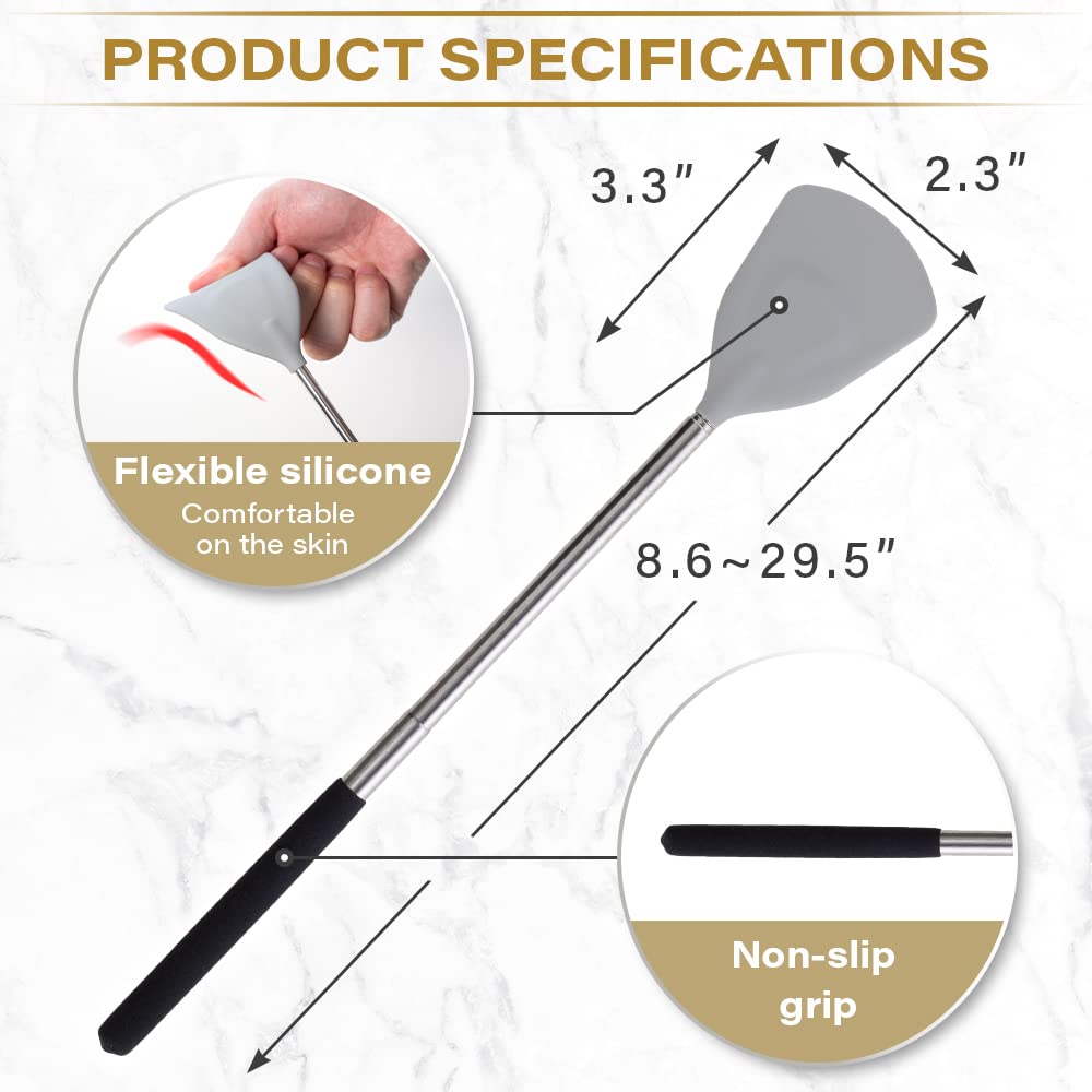 ROUNDS stainless steel handle design offers sturdy grip for repeated use