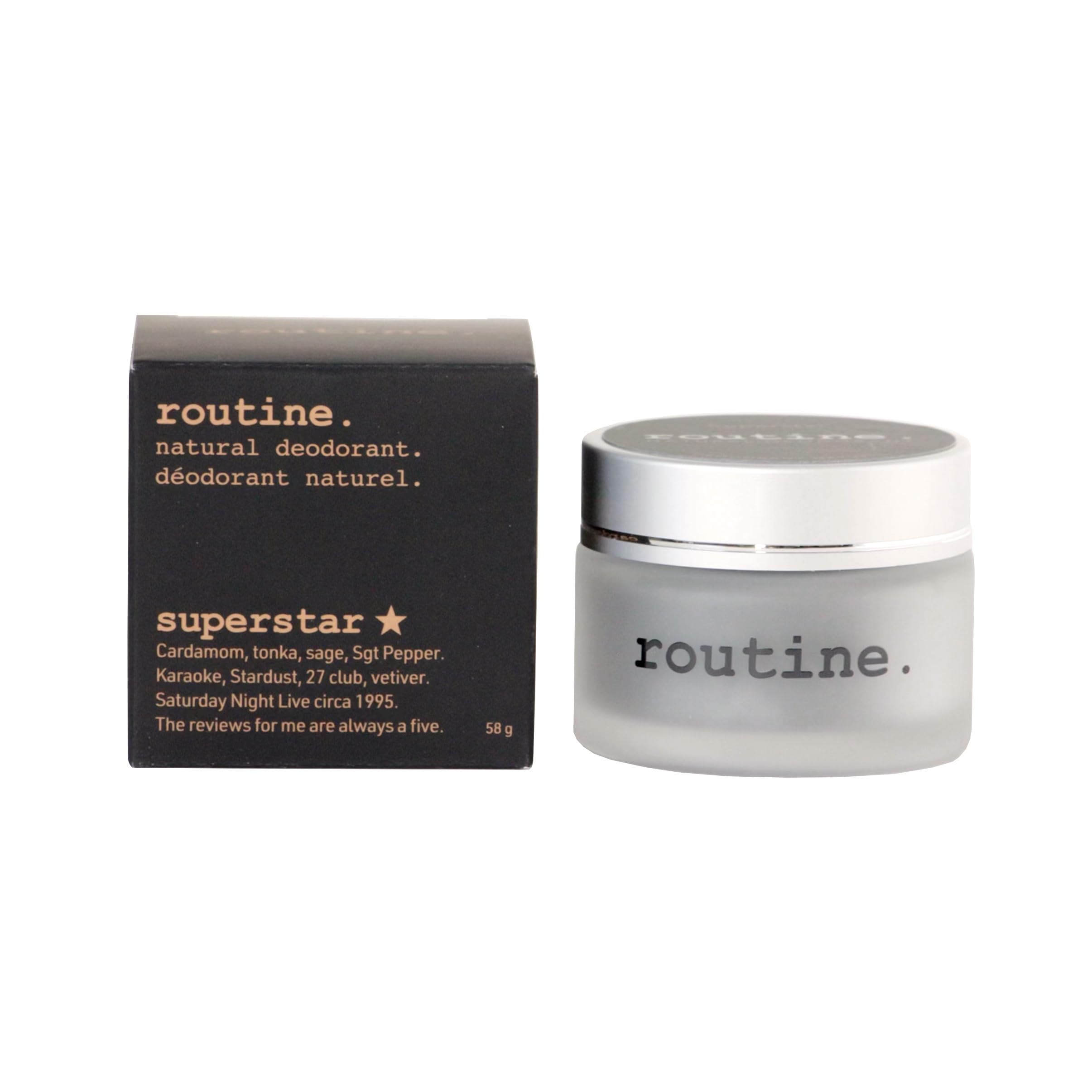 Routine activated charcoal and prebiotic formula balances skin feel and odor reduction.