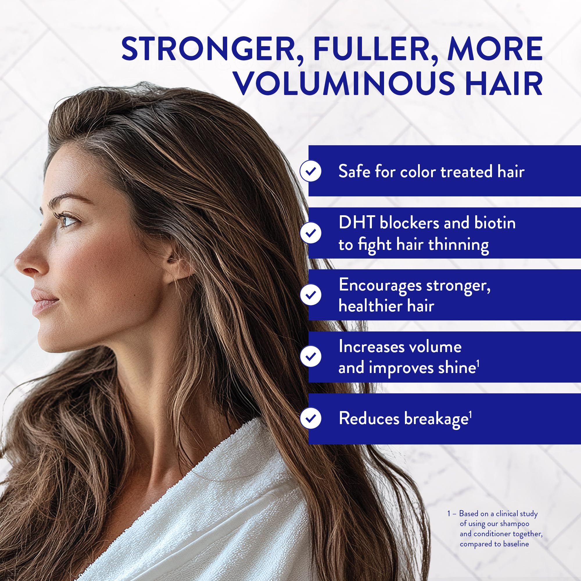 Routine Wellness color-safe shampoo bottle demonstrates sulfate-free formula for color-treated hair.