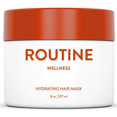 Routine Wellness deep-conditioning hair mask jar closeup for rich hydration.