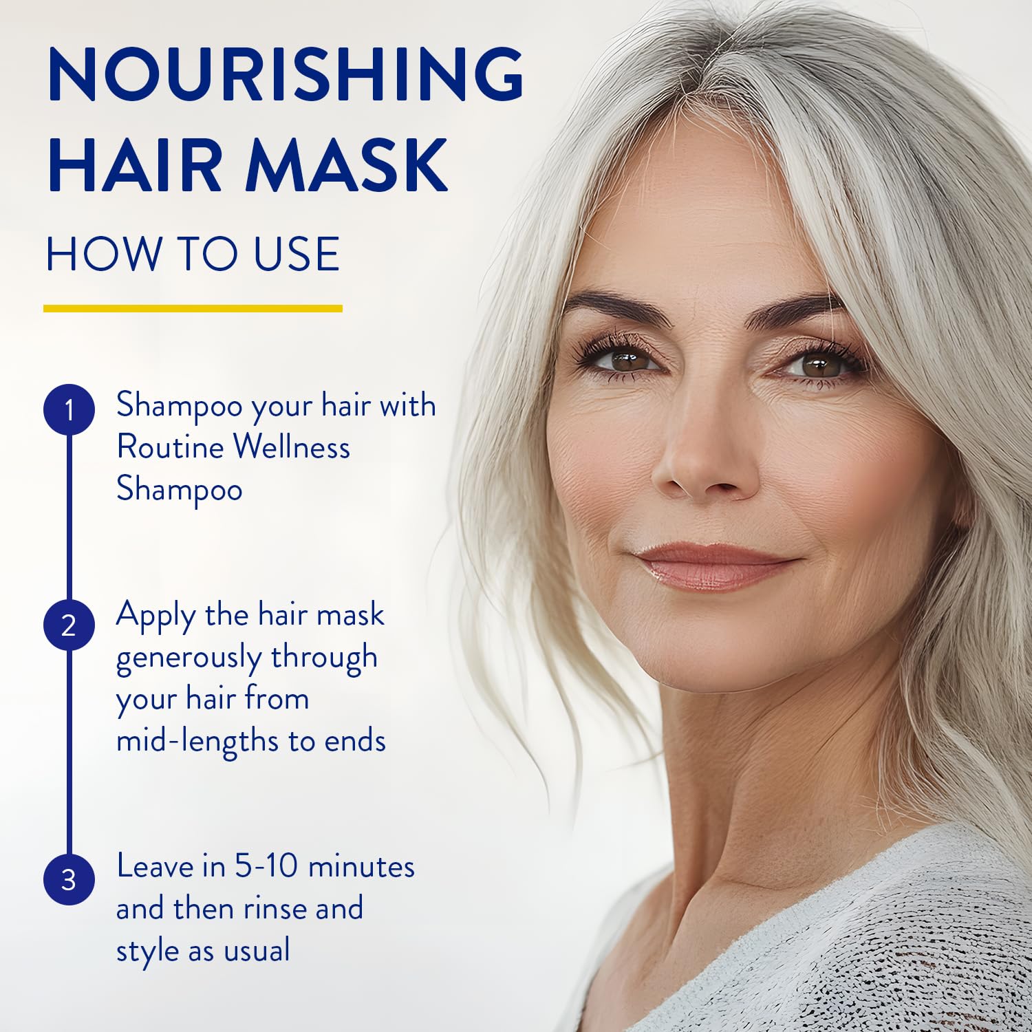 Routine Wellness jar of hair mask on shelf indicating color-safe vegan formula.