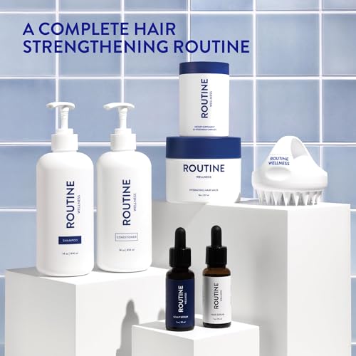 Routine Wellness visual of fuller-looking hair with consistent use