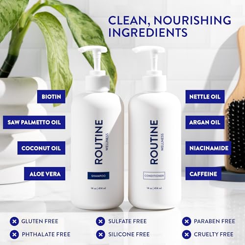 Luxurious scents of Routine Wellness invigorate your hair care experience.