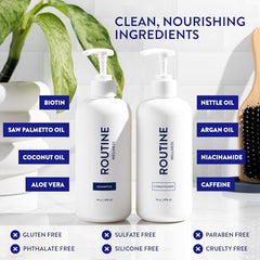 Luxurious scents of Routine Wellness invigorate your hair care experience.