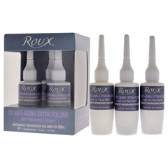 Roux collagen leave-in treatment hair-glow closeup suggests renewed vitality and shine.