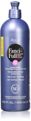 Roux Fanci-Full Black Rage color rinse bottle shows temporary gray coverage and shine.