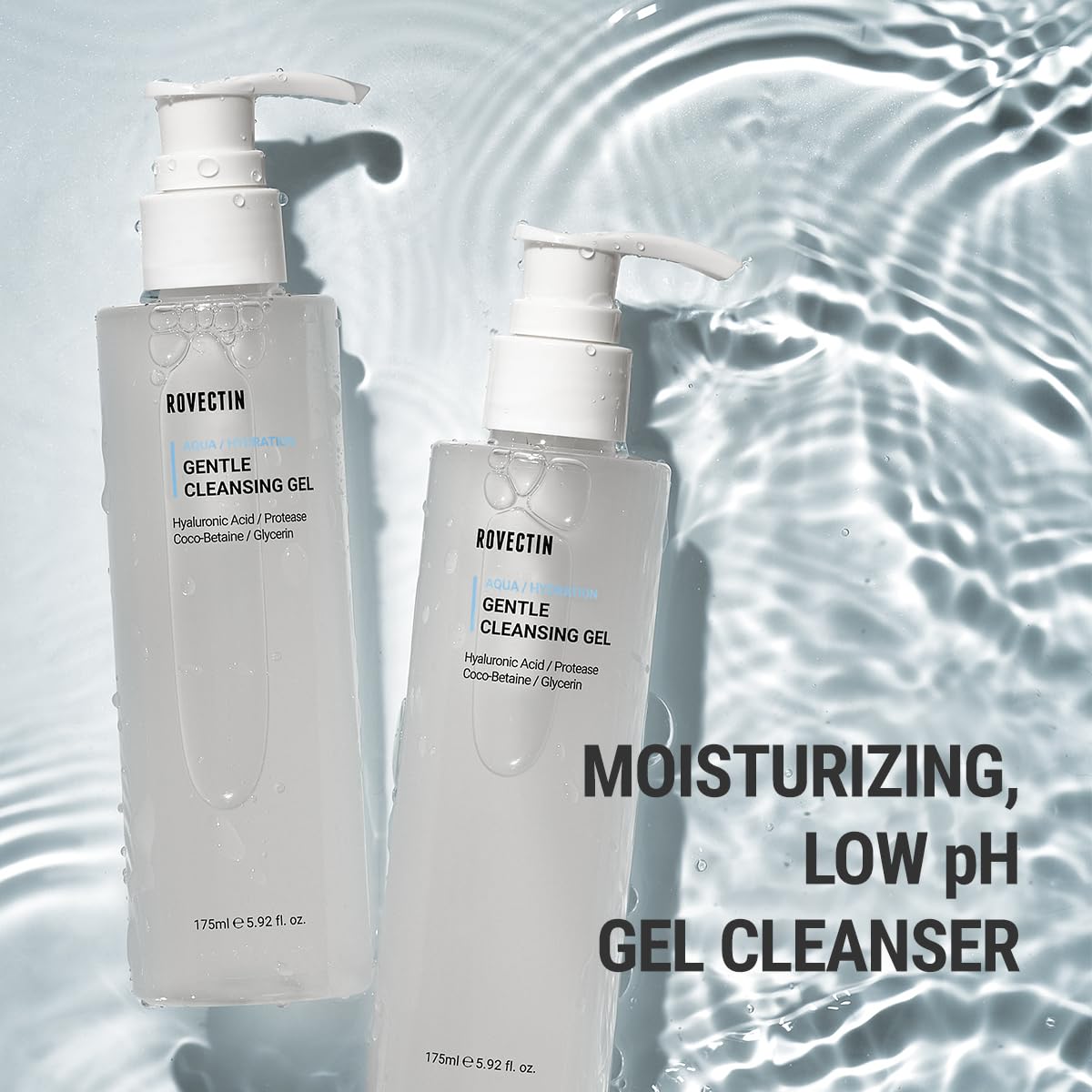 ROVECTIN Aqua Cleansing Gel glycerin boosts skin hydration