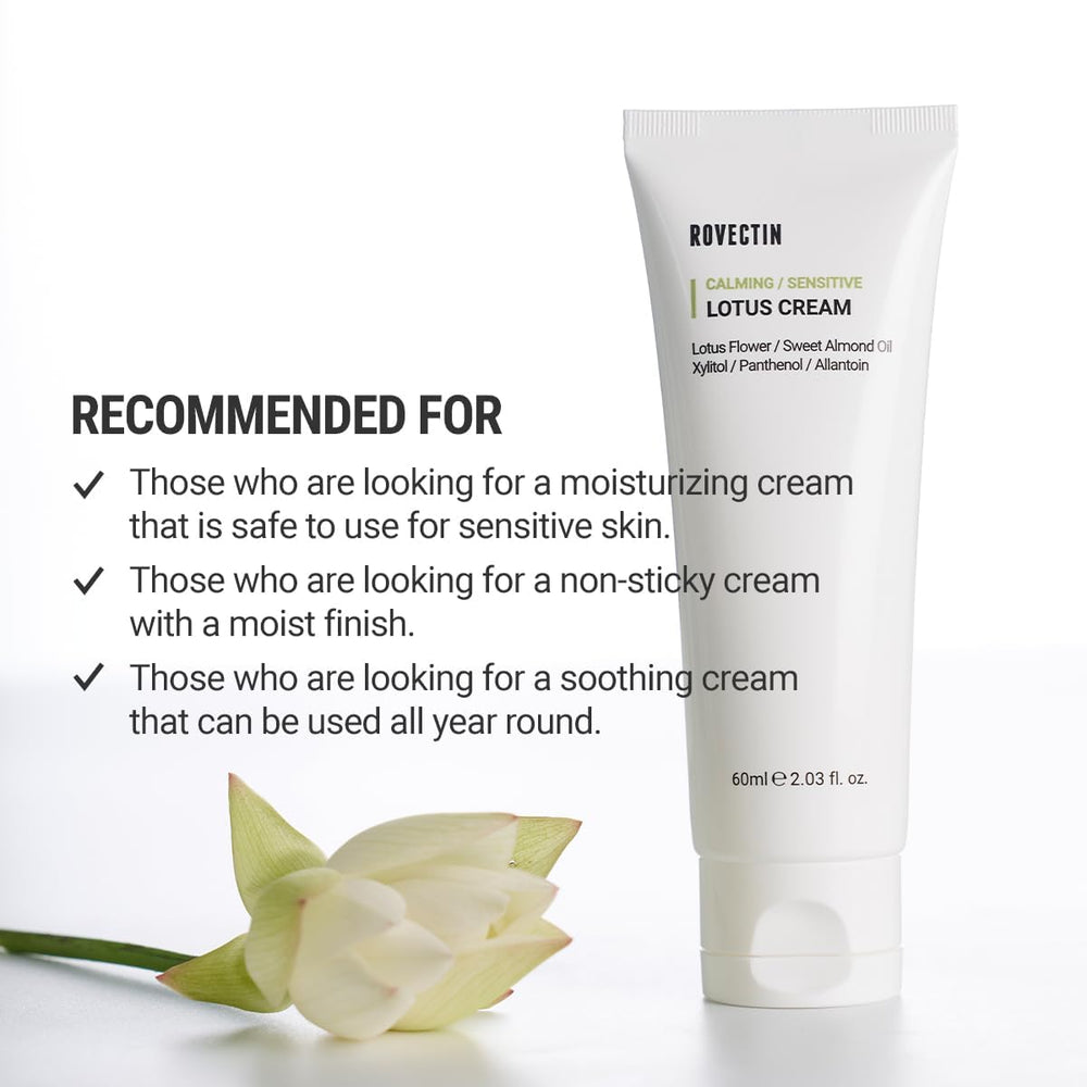 ROVECTIN Lotus flower close-up emphasizes natural ingredient origins.