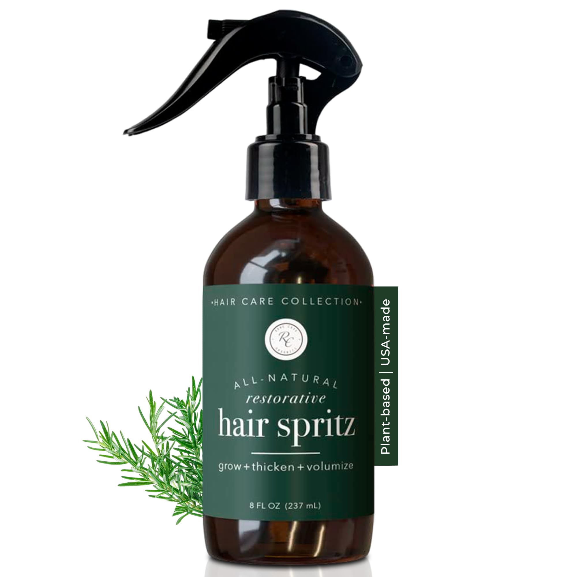 Rowe Casa Organics hair spritz bottle front for lightweight hydration and healthier-looking hair