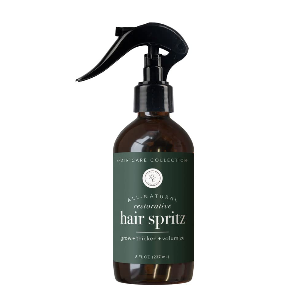 Rowe Casa Organics bottle with spritz seal suggests travel-friendly, consistent use