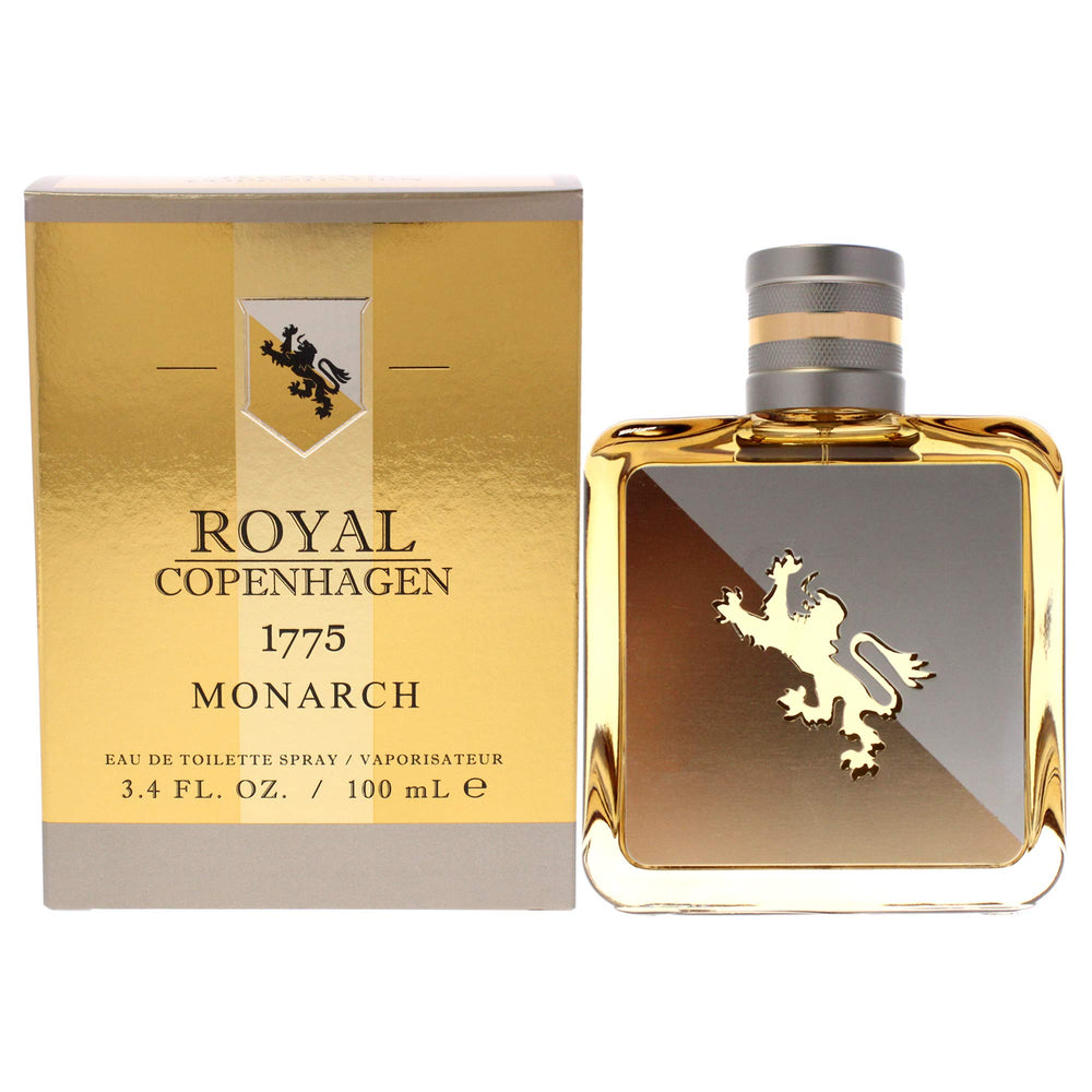Royal Copenhagen 1775 Monarch Men EDT bottle with pour for quick refreshment