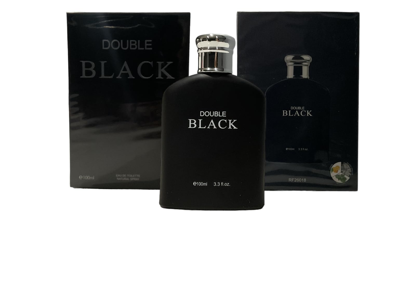 Royal Fragrance Double Black bottle front for confident daily scent