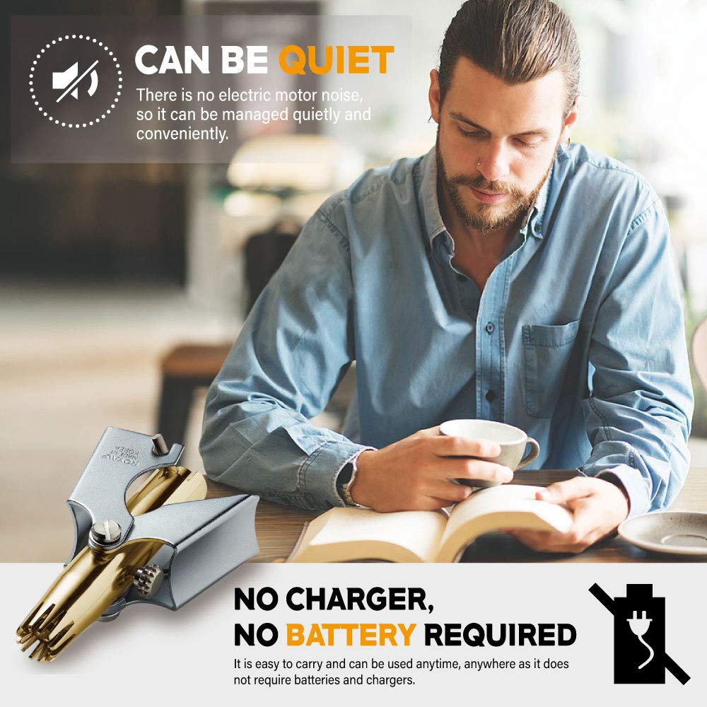 ROYAL Gold Nose Trimmer manual operation offers battery-free reliability during travel.