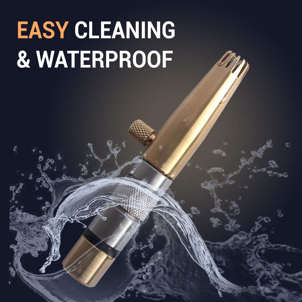 ROYAL Freikugel stainless steel blades provide a clean trim.