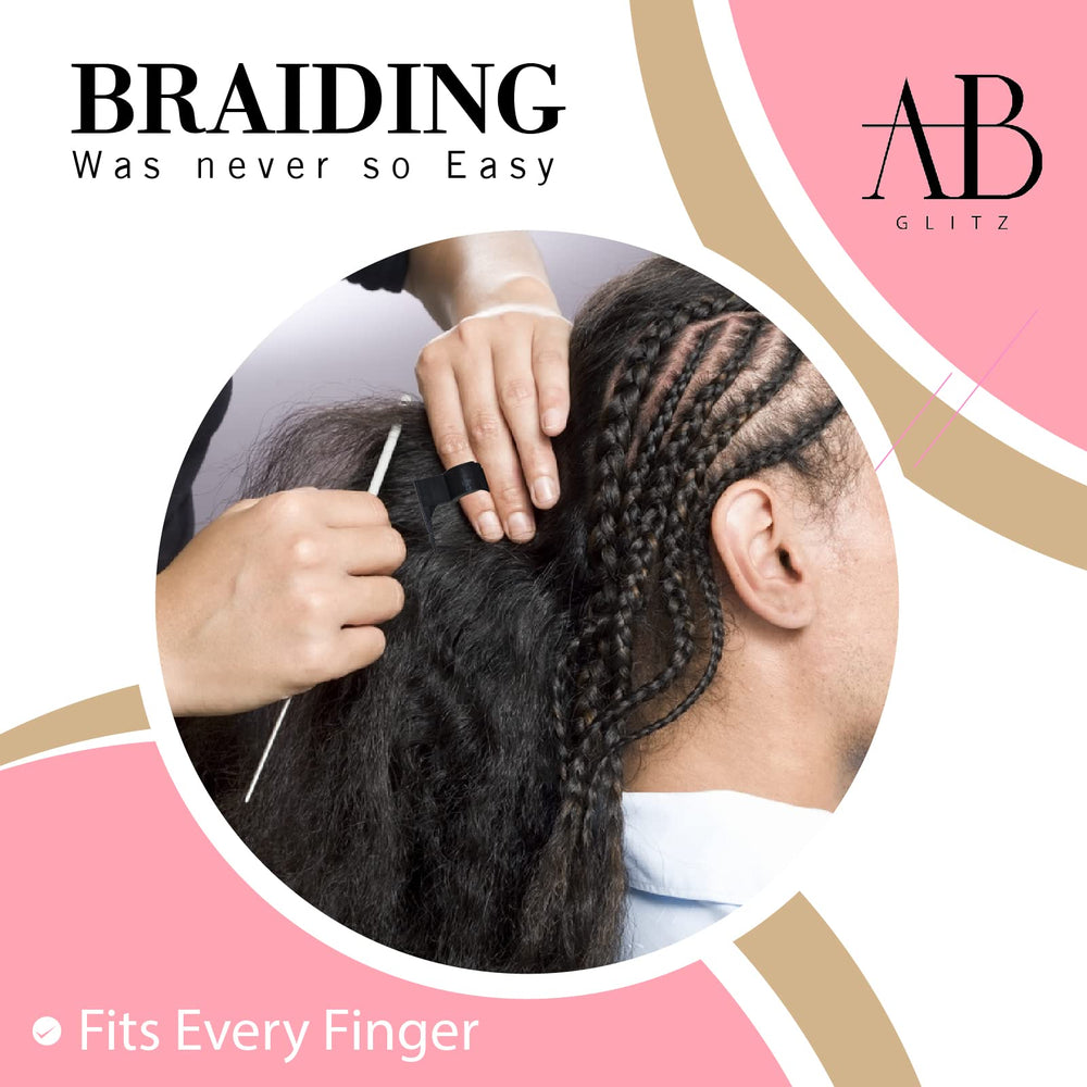 Royalty Headwear Braid Aid stitch braids use enables clean sectioning.