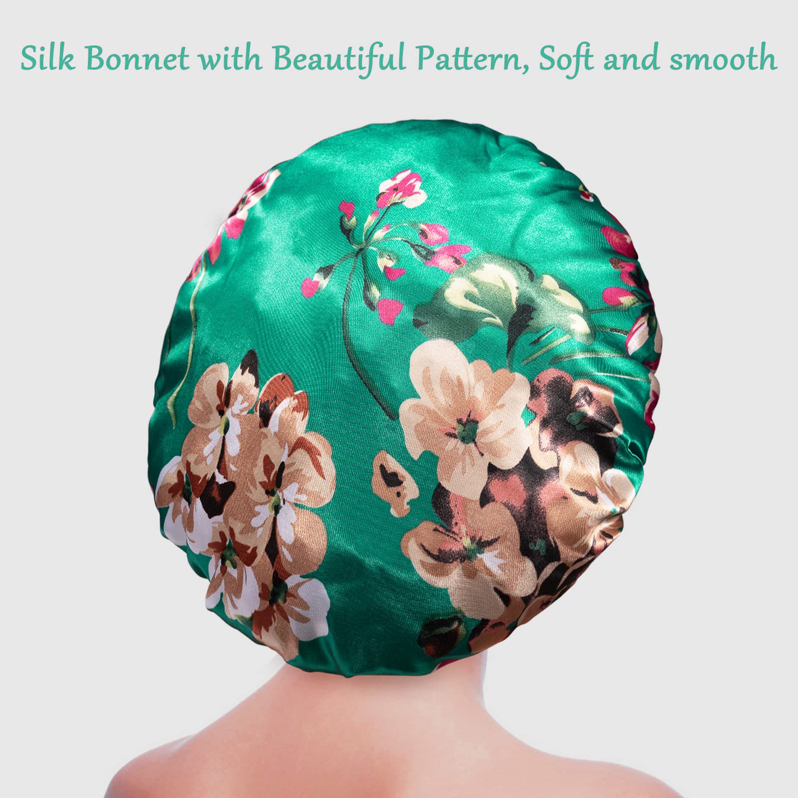 ROYBENS satin bonnet 32 cm diameter fits most hairstyles.
