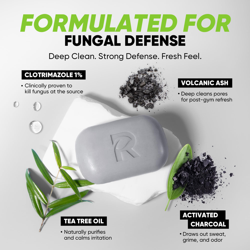 RoyceDerm volcanic ash detail showcases exfoliating texture for skin balance