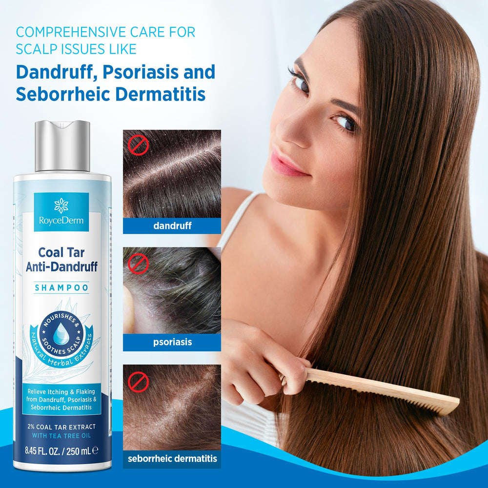 RoyceDerm Coal Tar Shampoo natural fragrance adds pleasant scent during wash.