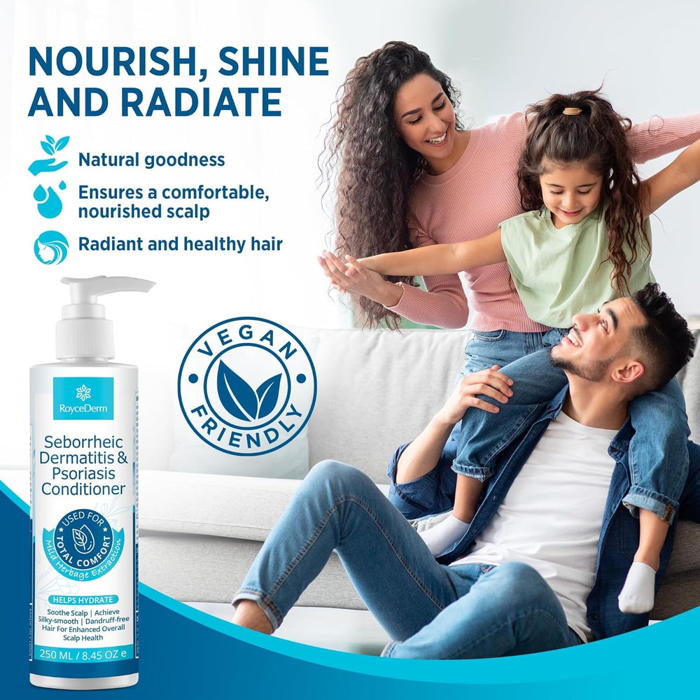 Roycederm scalp care supports balanced hair health and vitality.