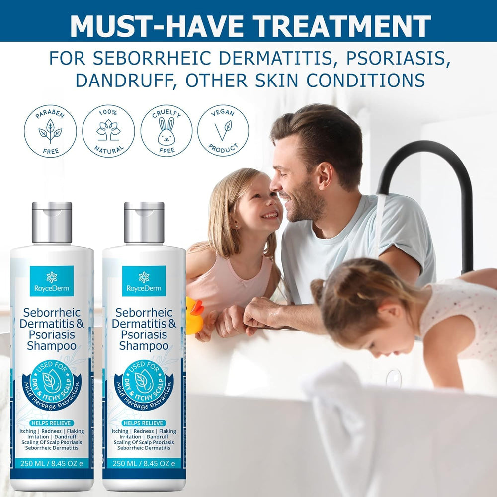 Roycederm folliculitis shampoo scalp massage during treatment