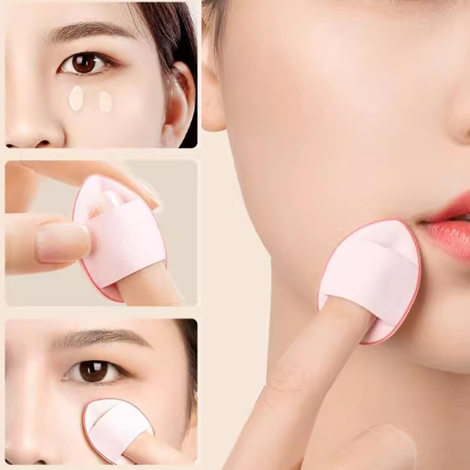 ROYHOO color-variety mini puff helps quick product switching for different cosmetics.